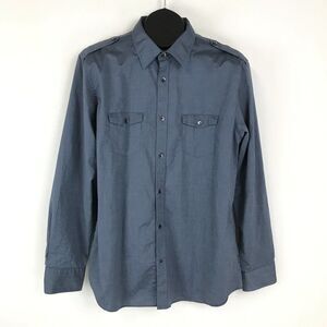 Calvin Klein Button Up Shirt Men's Large Casual Long Sleeve 100% Cotton